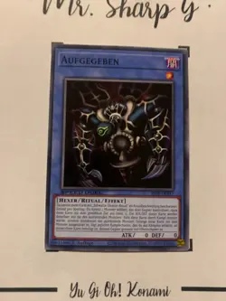 AUFGEBEN - 1. AUFLAGE SPEED DUEL SS04-DEB17 DEUTSCH Yu-Gi-Oh! CARD COMMON KONAMI - Image 2