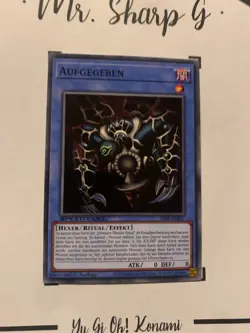 AUFGEBEN - 1. AUFLAGE SPEED DUEL SS04-DEB17 DEUTSCH Yu-Gi-Oh! CARD COMMON KONAMI - Image 3