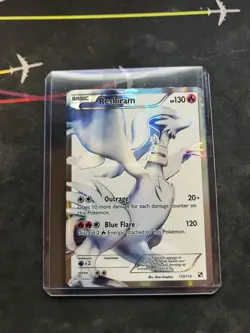 Reshiram 113/114 Full Art Holo Ultra Rare Black & White 2011 Pokemon Card NM - Image 1