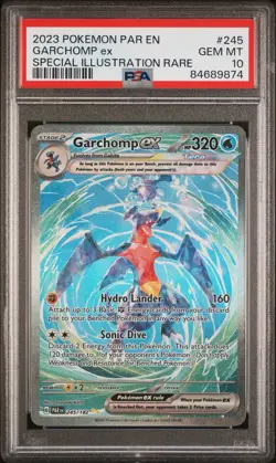 2023 Pokemon PAR EN Garchomp EX Special Illustration Rare Card #245 PSA 10 GEM - Image 1