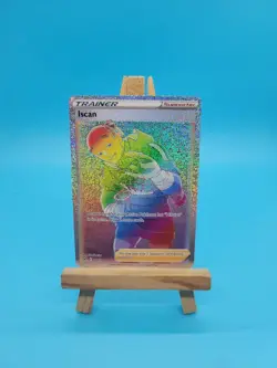 Iscan Full Art Rainbow Holo Secret Rare Pokemon Card Lost Origins 207/196 - Image 1