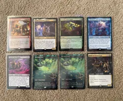 magic the gathering 8 card lot, unfinity breeding pool borderless foils #286... - Image 3