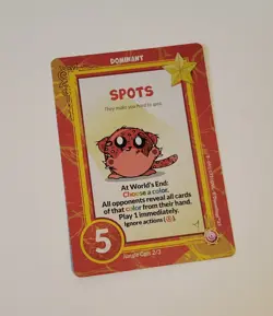 Doomlings Spots 091/173 Scarce OVL Overlush Dominant Traits 2023 Card Red - Image 1