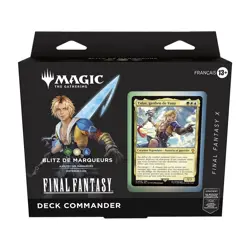 MTG MAGIC FINAL FANTASY 1 DECK COMMANDER X BLITZ DE MARQUEURS VERT BLANC BLEU - Image 1