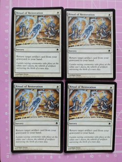 Magic MTG - RITUAL OF RESTORATION x4 - White Sorcery - Darksteel - M/NM - Image 1