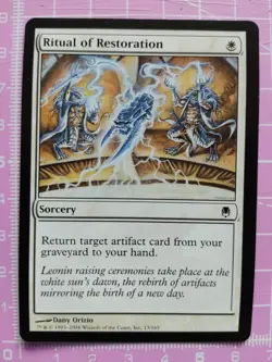 Magic MTG - RITUAL OF RESTORATION x4 - White Sorcery - Darksteel - M/NM - Image 2
