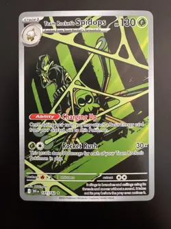 Pokemon Team Rocket's Spidops Sv10: Destined Rivals 187/182 Illustration Rare H… - Image 1