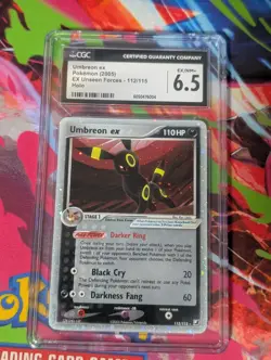 Pokemon Umbreon ex Ultra Rare Holo Unseen Forces 112 CGC 6.5 - Image 1