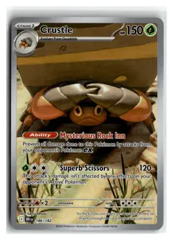 Crustle Illustration Rare Grass Holo SV10: Destined Rivals #186/182 [NM] Pokemon - Image 1