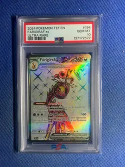 2024 Pokemon FARIGIRAF ex 2024 TEF EN #194/162 ULTRA RARE - Image 1