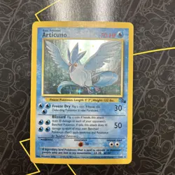 Pokemon TCG Articuno Fossil 2/62 Holo Unlimited Holo Rare - Image 1