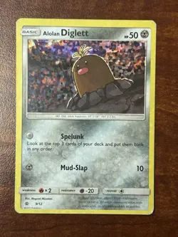 Alolan Diglett 86/149 Pokemon - Sun & Moon MP - Image 1