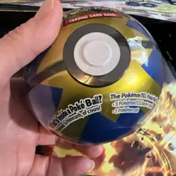 2022 Pokemon Ball Tin - Quick Ball J21 Blue/gold Ball Tin Factory Sealed - Image 2