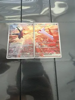 Pokemon TCG Latias EX 239/191, Latios 203/191 Holo Pair Surging Sparks Near Mint - Image 2
