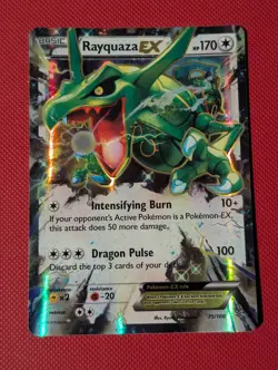 Pokemon TCG - Rayquaza EX - 75/108 - Roaring Skies - Image 1