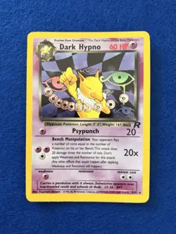 Mint- Dark Hypno Holo Ultra Rare 9/82 Team Rocket Pokemon Card - Image 1