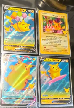 Pokemon TCG Celebrations Card Lot 4 Pikachu Holo Nintendo 6/25 8/25 9/25 25/25 - Image 1
