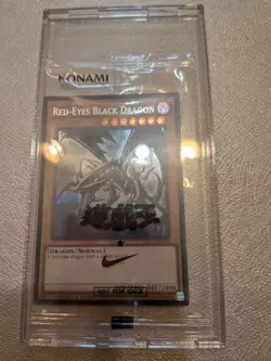 Yu-Gi-Oh x Nike Red-Eyes Black Dragon Promo Card Japan Exclusive New - Image 1