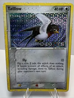 DAMAGED Taillow 80/107 Reverse Holo Deoxys AUTHENTIC Pokemon Card - Image 1