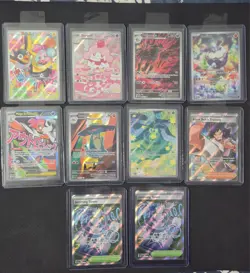 Pokemon Ascended Heroes 10 Card Lot - Mega Attack Illustration Rares CLEAN CARDS - Image 1