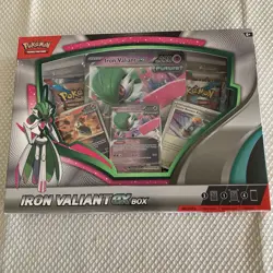 Pokemon TCG Iron Valiant Ex Card Box 4 Booster Packs Trading Cards NEW/SEALED - Image 1