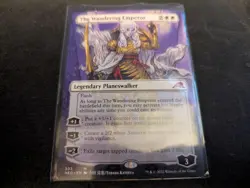 MTG Magic the Gathering The Wandering Emperor Borderless NEO! - Image 1