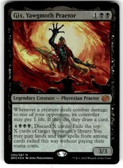 Gix, Yawgmoth Praetor The Brothers' War Foil NM MTG - Image 1