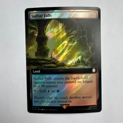 Sulfur Falls (Extended Art) (Surge Foil) 1040 NM R Universes Beyond: Fallout MTG - Image 1