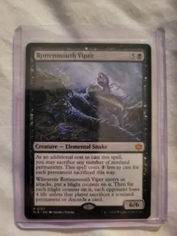 Magic: The Gathering- Mtg - Rottenmouth Viper - Bloomburrow MYTHIC RARE - N.Mint - Image 4