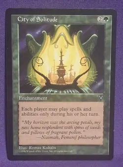 City of Solitude Visions Regular Magic the Gathering EX Moderately Played - Image 1