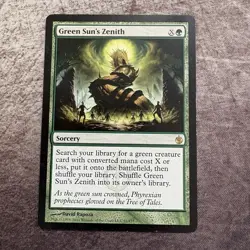 Green Sun's Zenith - Mirrodin Besieged - MTG Magic the Gathering - MP - Image 1