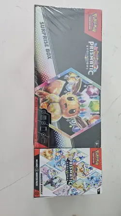 Pokemon Prismatic Evolutions Surprise Box with Booster Bundle Combo! - Image 1
