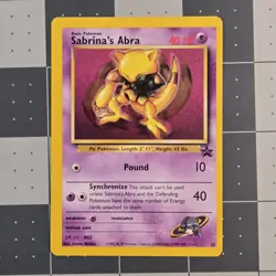 Sabrinas Abra OC Miscut Error Pokemon Promo Card 19 Near Mint - Image 3