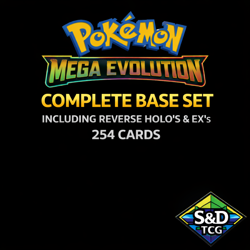 Pokemon TCG Mega Evolution 254 Card Complete Set Base Reverse EX NM - Image 1