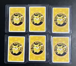 Pokemon LOT 6 Cards Yellow Pikachu Playing Card Poker Japanese - Image 2
