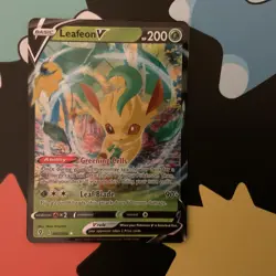 Leafeon V 007/203 Holo Shiny Pokemon TCG Card Evolving Skies 2021 NEAR MINT - Image 1