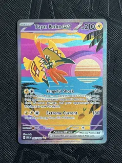 Pokemon TCG Tapu Koko ex 247/182 SV04: Paradox Rift SIR (English) - NM - Image 3