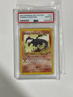 Shining Charizard PSA 10 Pokemon Neo Destiny 107/105 Holo 2002 - Image 1