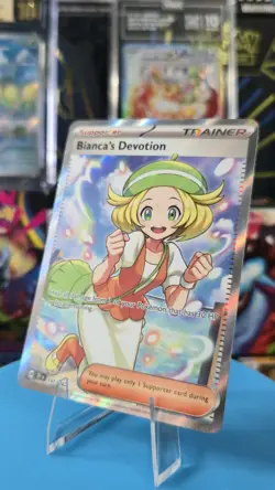 Pokemon TCG: Bianca's Devotion 197/162 SV: Temporal Forces Full Art Trainer NM - Image 1