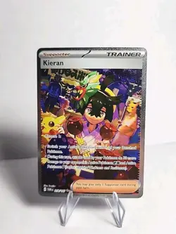 Pokemon TCG Trainer Kieran Twilight Masquerade 218/167 SIR Near Mint - Image 1