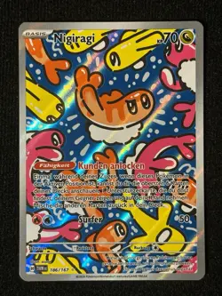 Pokemon Karte Nigiragi TWM 186/167 Maskerade im Zwielicht Deutsch NM Full Art - Image 1