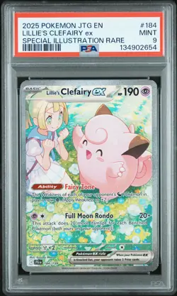 Lillie'S Clefairy Ex Pokemon En-Journey Together 184 Illustration Rare PSA 9 - Image 1