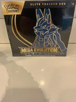 Pokemon Elite Trainer Box Mega Evolution Lucario English TCG Sealed - Image 1