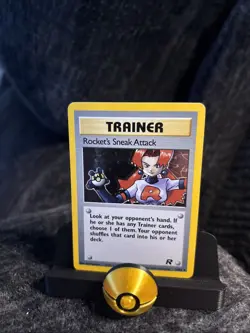 Pokemon TCG Trainer Rocket’s Sneak Attack Holo 16/82 LP - Image 1