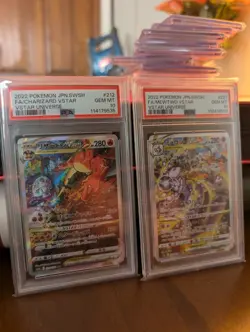 PSA 10 Charizard Mewtwo SAR VSTAR Univers SET s12a Japanese Pokemon - Image 1