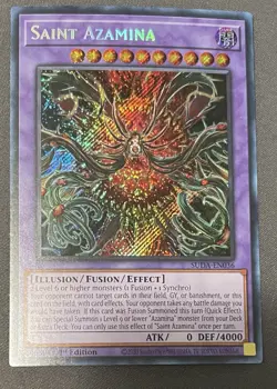Saint Azamina Yugioh TCG (Secret) Supreme Darkness SUDA-EN036 Yugioh Secret Rare - Image 1