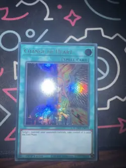 1x Yugioh! Change of Heart (Ultra Pharaoh's Rare) MAMA-EN078 1st Ed NM - Image 1