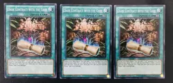 Yu-Gi-Oh! TCG X3 Dark Contract with The Gate Common 1st Edition LP - Image 1