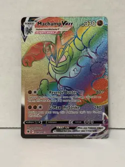 Machamp VMAX 194/189 Astral Radiance Rainbow Secret Rare Holo Pokemon Card - Image 1