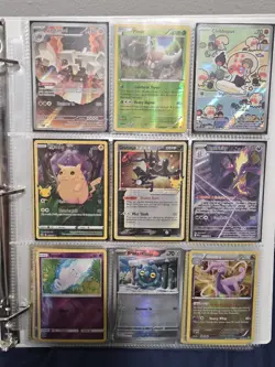 Pokemon Binder Lot (36 Cards) + 2 Jumbo Oversized Cards - Image 1